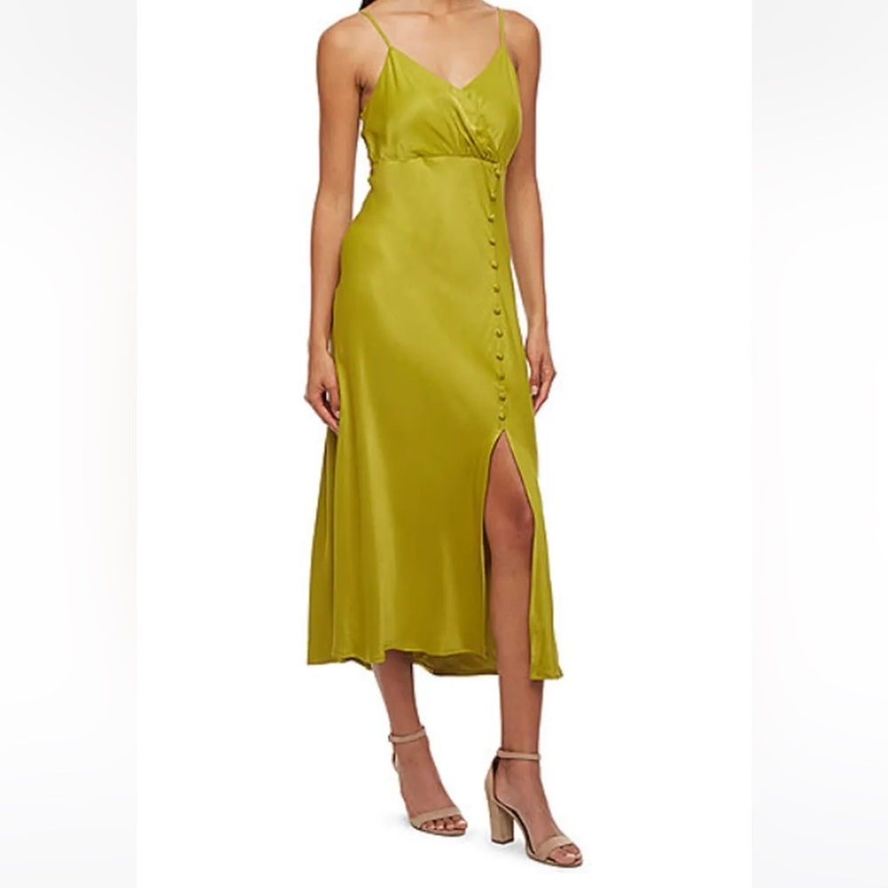 NEW - RYEGRASS Sleeveless Satin Midi Slip Dress - SZ 1X